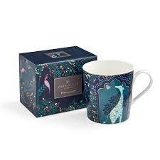 Sara Miller India Mug Giraffe's Courtyard Midnight Blue