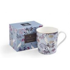 Sara Miller India Mug Crane Garden Sky Blue