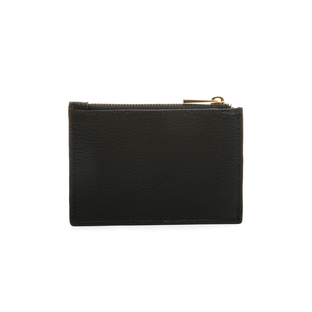 Alice Wheeler London Black Clevedon Coin Purse / Card Holder