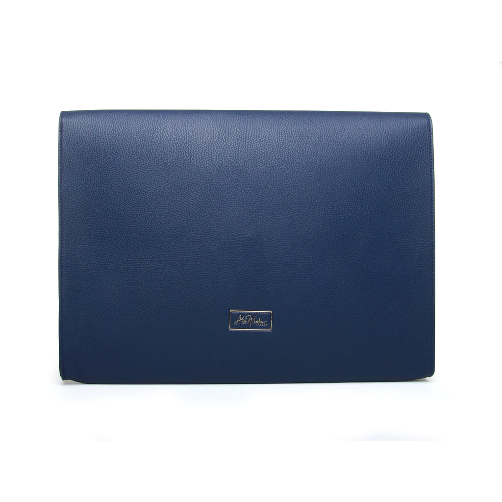 Alice Wheeler London Navy Eaton Laptop / Document Holder