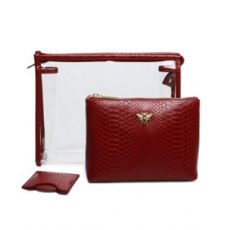 Cherry Luxury Snake Print 3pc Travel/Gift Set