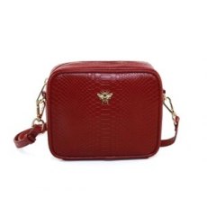 Cherry Luxury Snake Print Mayfair Camera Cross Bod