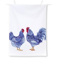 IHR Tea Towel Blue Plumage