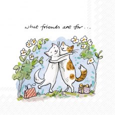 Napkins Cats Friends