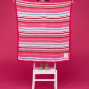 Ziggle Baby Cosatto Knitted Stripe Blanket Pinks
