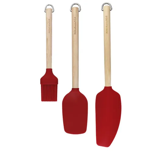 KitchenAid 3-Piece Birchwood Baking Set - Red