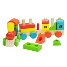 Jumini Wooden Stacking Train 18 Pieces