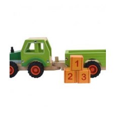 Tractor & Trailer With Bales