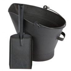 Black Metal Waterloo Bucket With Shovel