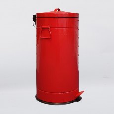 US Style Pedal Bin 30L Red