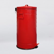 US Style Pedal Bin 12L Red