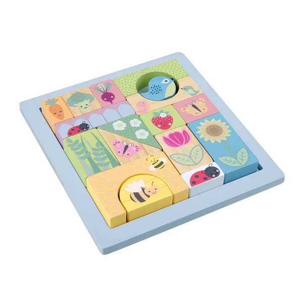 Orange Tree Toys Spring Garden Block Puzzle