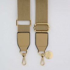 Noa Beige Long Fabric Strap