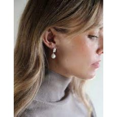 Tutti & Co Freshwater Pearl Earrings Silver