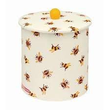 Emma Bridgewater Bumblebee Biscuit Barrel With Chocolate Chip Cookies 480g