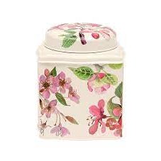 Emma Bridgewater Blossom Wavy Dome Lid Caddy With Tea