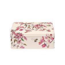 Emma Bridgewater Blossom Deep Rectangular Tin With Biscuits