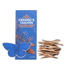 Cradoc's Crackers Wholemeal Wheat, Oat, Chia & Flax Seed 80g