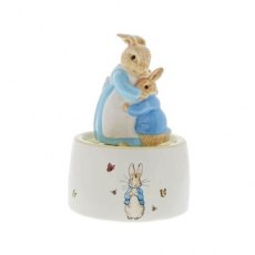 Peter & Mrs Rabbit Ceramic Musical Figurine