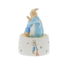 Peter & Mrs Rabbit Ceramic Musical Figurine