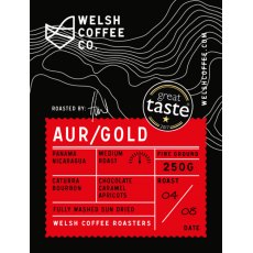 Welsh Coffee Co. Aur / Gold Whole Bean Coffee 250g Welsh Coffee Co. Aur / Gold Whole Bean Coffee 250g
