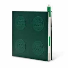 Lego 2.0 Locking Notebook With Gel Pen Green