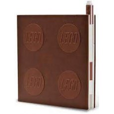 Lego 2.0 Locking Notebook With Gel Pen Brown