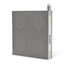 Lego 2.0 Locking Notebook With Gel Pen Grey