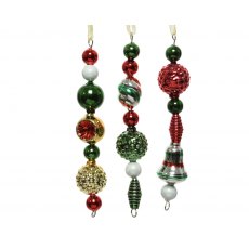 Glass Hanging Decorations - Shiny Mix