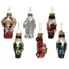 Nutcracker Glass Christmas Tree Decoration