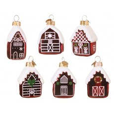 House Glass Figurine - Assorted Red (Single)