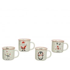 Christmas Porcelain Mug - Assorted Designs