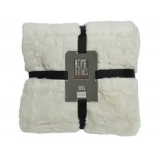 Faux Rabbit Fur Rectangle Throw