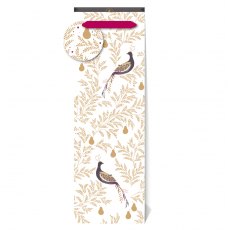 Sara Miller Golden Winter Partridge Bottle Bag