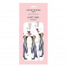 The Wild Kind Penguin Kiss Tag Pack of Six