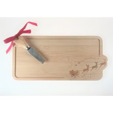 Christmas Cheese Board With Knife