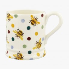Emma Bridgewater Bumblebee & Small Polka Dot 1/2 Pint Mug