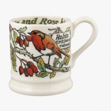 Emma Bridgewater Birds In The Hedgerow Rosehip & Robin 1/2 Pint Mug