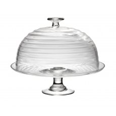 D/C   CP Footed Cake Stand And Dome