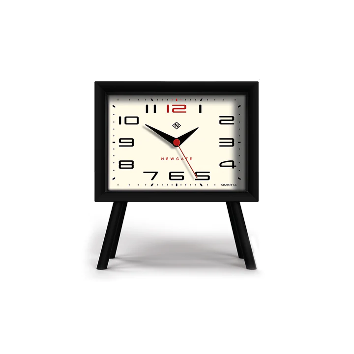 Newgate Henry Mantel Clock - Black / Cream