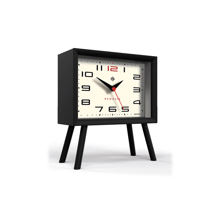 Newgate Henry Mantel Clock - Black / Cream