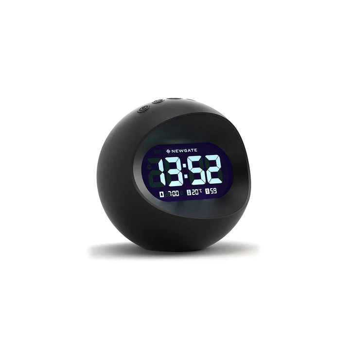 Newgate Centre of the Earth LCD Alarm in Black