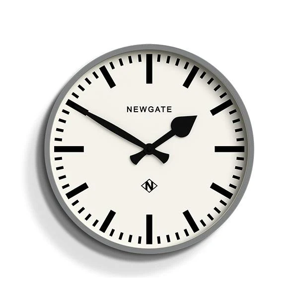 Newgate Railway Wall Clock - Grey