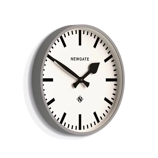 Newgate Railway Wall Clock - Grey
