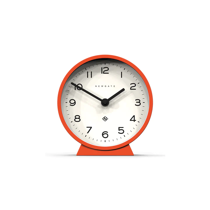 Newgate M Mantel Echo Clock in Orange