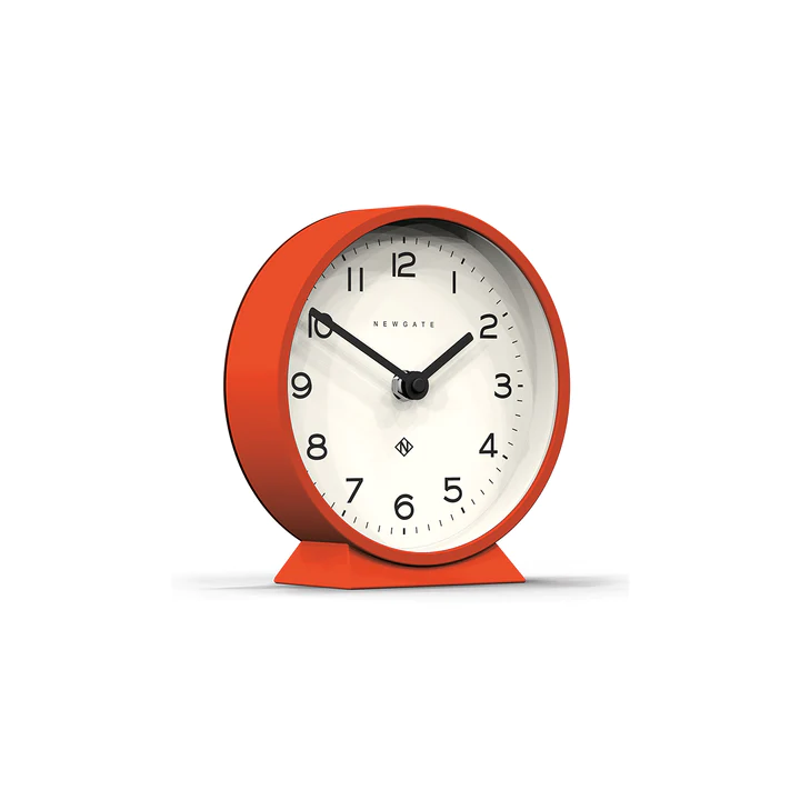 Newgate M Mantel Echo Clock in Orange