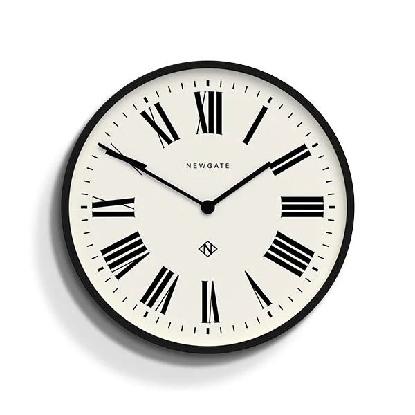 Newgate Number Three Italian Wall Clock - Black