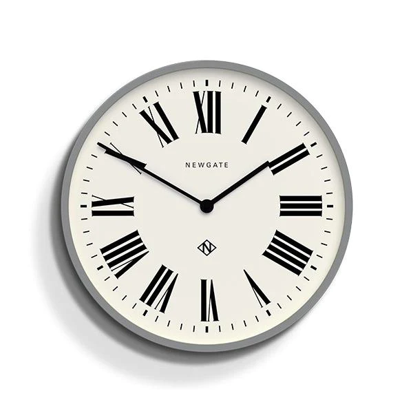 Newgate Number Three Italian Wall Clock - Grey