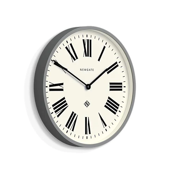 Newgate Number Three Italian Wall Clock - Grey