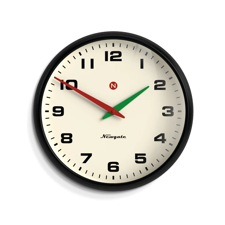 Superstore Wall Clock Alpha Dial - Black